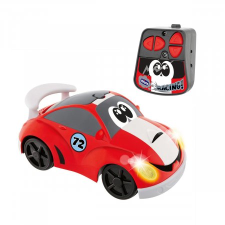 מכונית חיפושית עם שלט אדום לבן צ’יקו – Chicco Toys johnny coupe racing