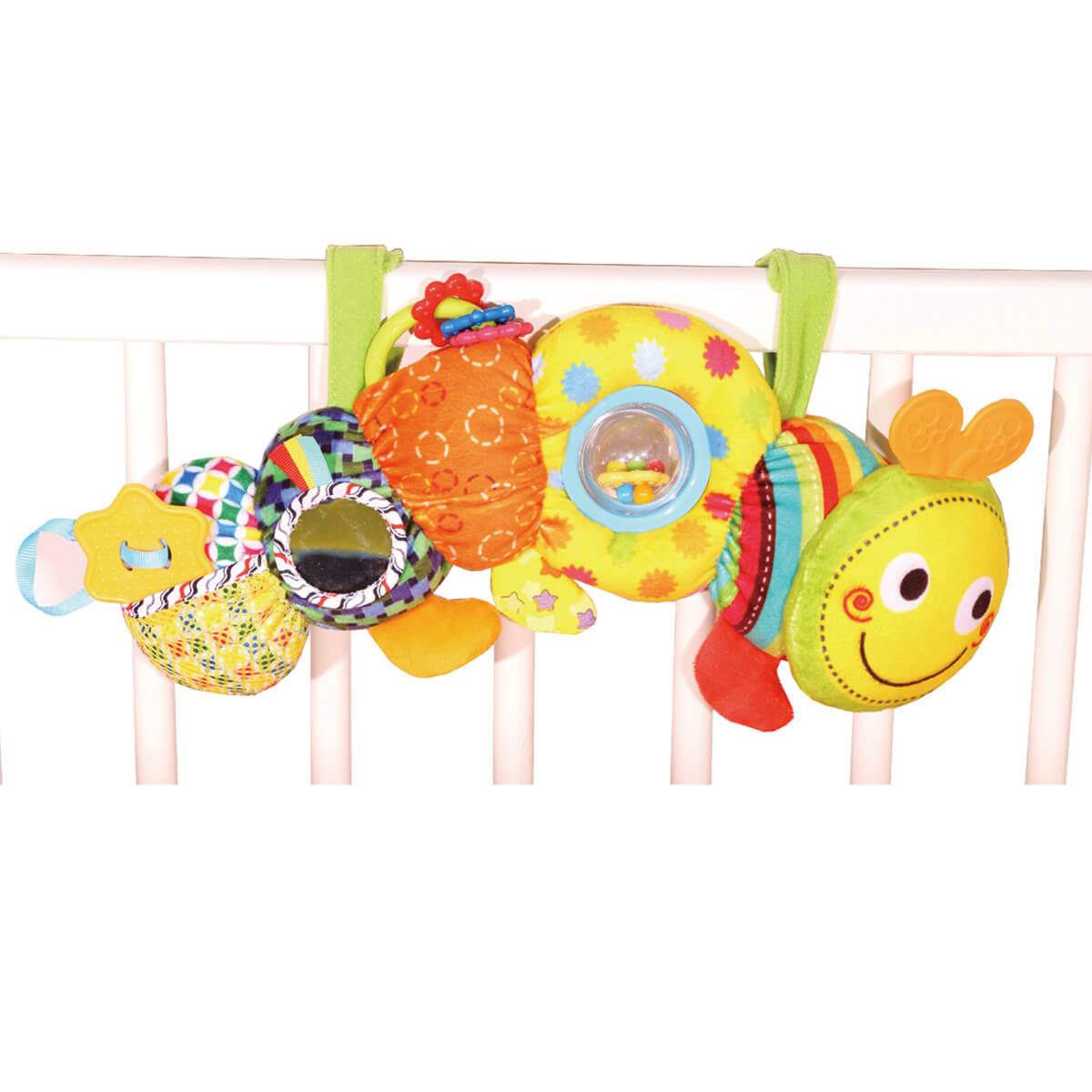 צעצוע לעגלה ביבה טויס Biba Toys – Bizzy Bussy Stroller Fun Caterpillar
