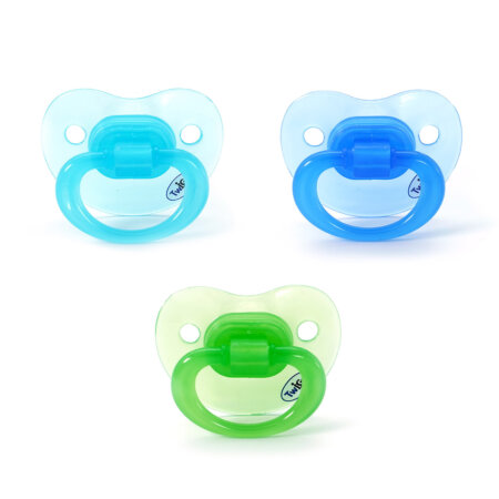 שלישיית מוצצי סיליקון טוויגי 3+ חודשים Flawlesse™ Silicone Pacifier