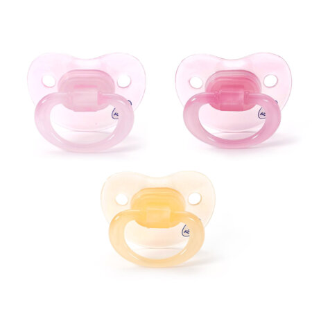 שלישיית מוצצי סיליקון טוויגי 0+ חודשים – Flawlesse™ Silicone Pacifier