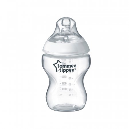 בקבוק טומי טיפי סדרת הכי טבעי שקוף – Tommee Tippee Closer to Nature