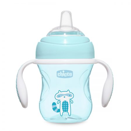 כוס אימון צ’יקו עם פיית סיליקון – Chicco Transition cup +4M