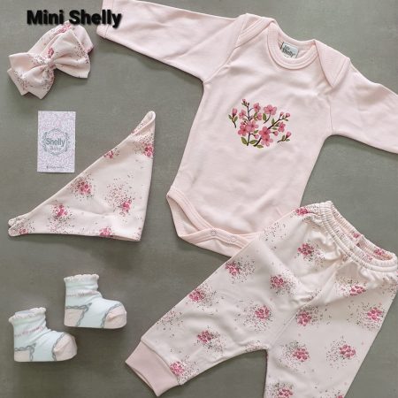 חליפת חמישה חלקים אופנת שלי פרחים – Shelly Fashion