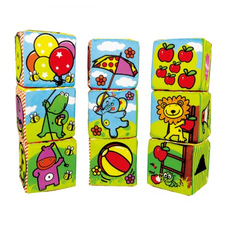 קוביות משחק רכות 9 יחידות ביבה טויס – Biba Toys Smart Activity Blocks 9 Pcs Set
