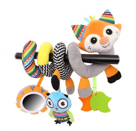 ספירלה לעגלה שועל ביבה טויס Biba Toys – Woodland Friends Activity Spiral Toys