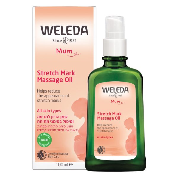 שמן הריון לעיסוי סימני מתיחה וולדה – Weleda