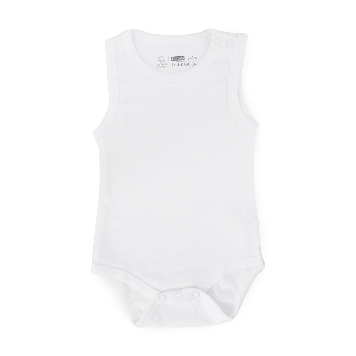 מארז 3 בגדי גוף ללא שרוולים דלתא בייבי – Delta Babies Basic Cotton