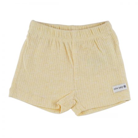 מכנסיים קצרים ריב דלתא בייבי צהוב – Delta Babies Rib Touch