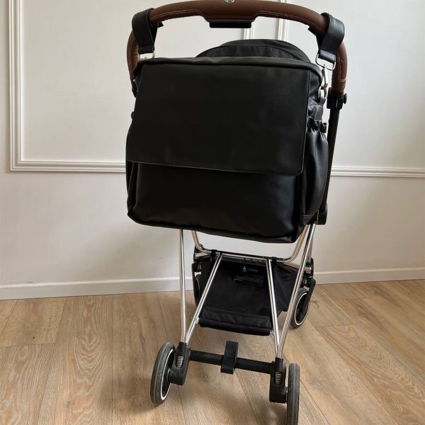 תיק עגלה מיני סטייליש לורן – צבע שחור – עור – Mini Stylish