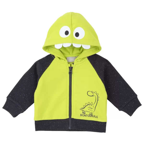 קרדיגן עם כובע צ’יקו ירוק שחור Chicco – Dinosaur