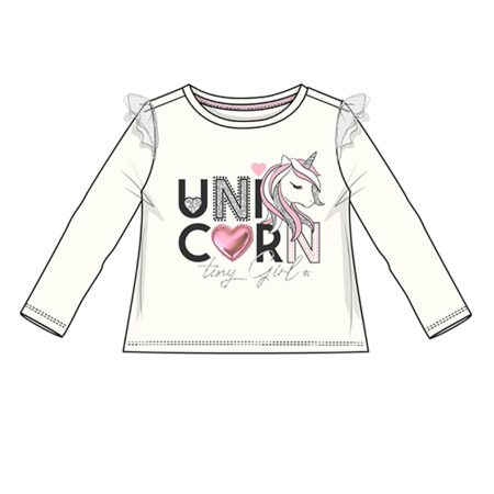 חולצת טי שירט שרוולים ארוכים צ׳יקו לבן – Chicco Unicorn