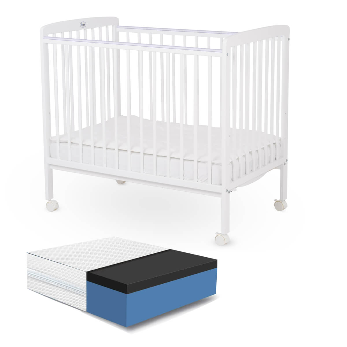 ערכת מיטה לתינוק טוויגי סטארלייט – Twigy Starlight™ 100×60 cm + מזרן דאבל נושם