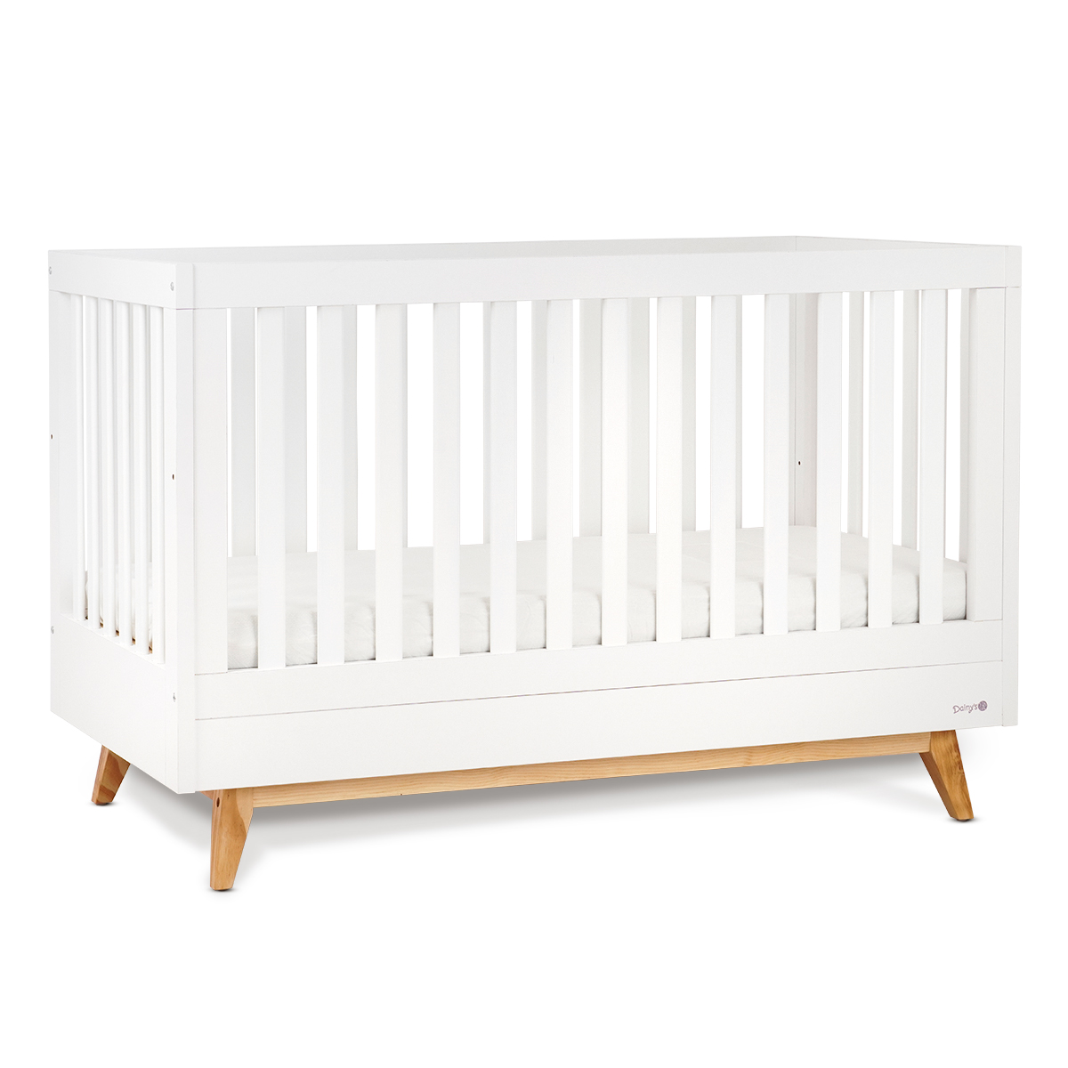 מיטת תינוק דייניז מייסון לבן/עץ – Dainy’s Maison™ Baby Bed White/Wood 130×70 cm