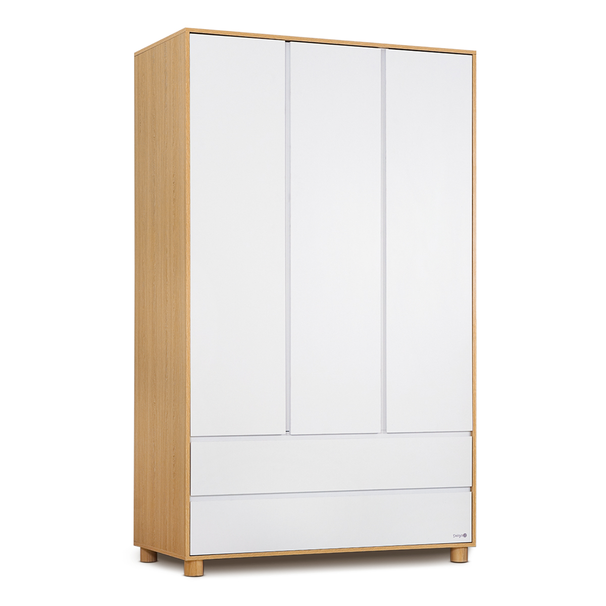 ארון בגדים דייניז בריידי לבן/עץ – Dainy’s Brady™ Wardrobe White/Wood 120x60x200 cm