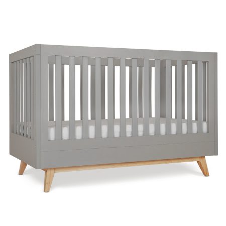 מיטת תינוק דייניז מייסון אפור/עץ – Dainy’s Maison™ Baby Bed Graphit/Wood 130×70 cm