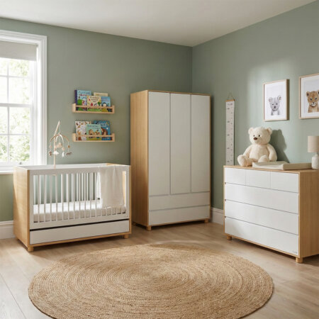 חדר דייניז טיילור לבן/עץ – קורי לבן/עץ – בריידי לבן/עץ – Dainy's