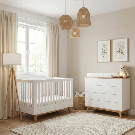 חדר דייניז קיילי לבן/עץ – מייסון לבן/עץ – Dainy's