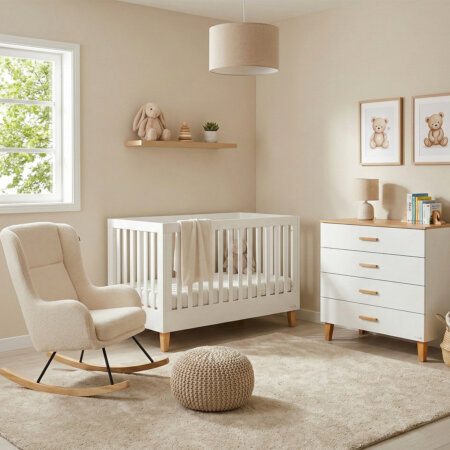 חדר דייניז ריין לבן/עץ – וואלי לבן/עץ – Dainy's