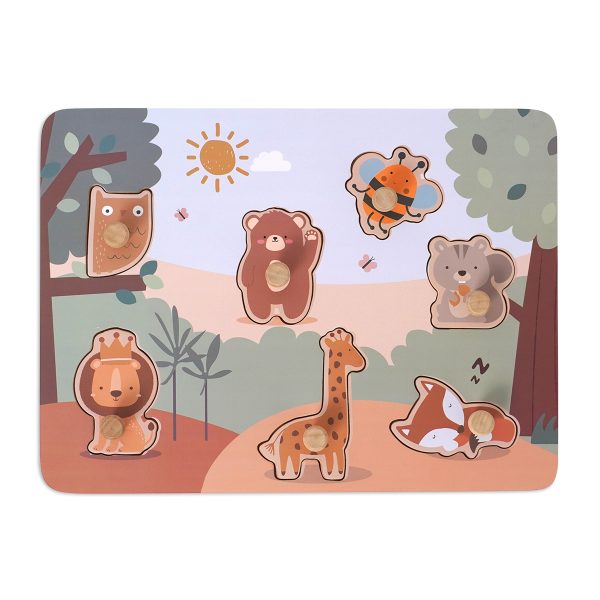 פאזל חיות מעץ דייניז – Dainy’s Wooden Animal Puzzle