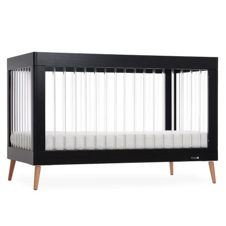 מיטת תינוק דייניז אמנדה שחור/אקריל –  Dainy’s Amanda™ Baby Bed Black/acrylic 130×70 cm