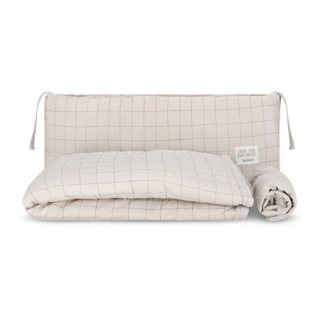 סט מצעים לעריסה מיננה ליין Minene – Bloom & Grid