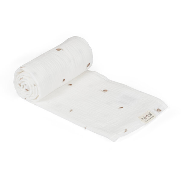 חיתול עיטוף L טטרה אולימולי ליין שבלול – Olimoli Snail Big Swaddle 110X110 cm