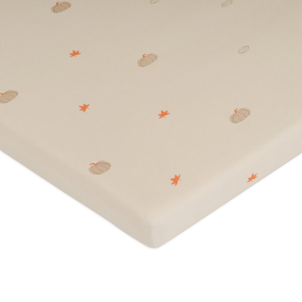 סדין לול אולימולי ליין דלעת – Olimoli Pumpkin Mood Playpen Sheet 100X100 cm