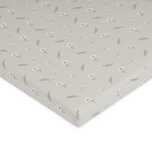 סדין לול אולימולי ליין פריחה לבנה – Olimoli White Blossom Playpen Sheet 100X100 cm