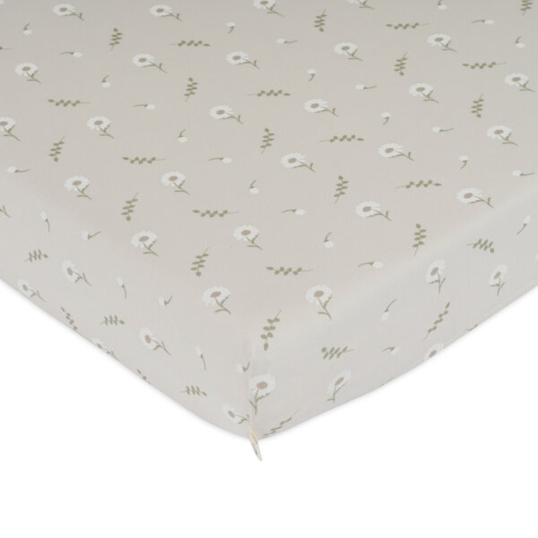 סדין מיטה אולימולי ליין פריחה לבנה – Olimoli White Blossom Baby Bed Sheet 135X80 cm