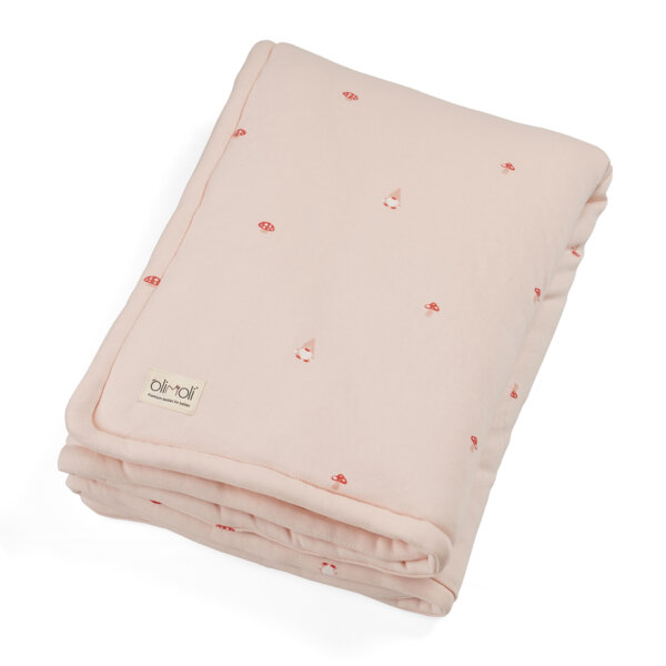 שמיכת מילוי S אולימולי ליין גמד ישנוני – Olimoli Sleepy Gnome filled Blanket 80X80 cm