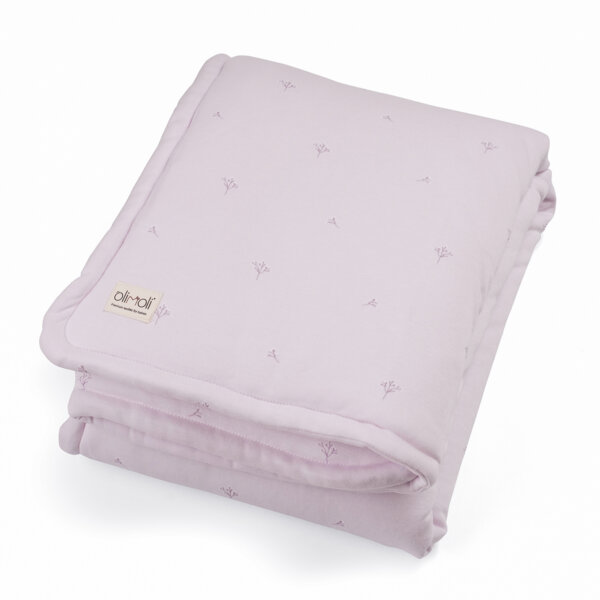 שמיכת מילוי L אולימולי ליין הרמוניית לילך – Olimoli Lilac Harmony filled Blanket 115X85 cm