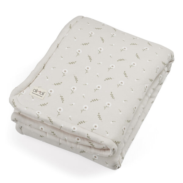 שמיכת מילוי L אולימולי ליין פריחה לבנה – Olimoli White Blossom filled Blanket 115X85 cm