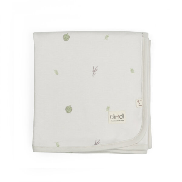 שמיכת קיץ S אולימולי ליין ארטישוק – Olimoli Artichoke Summer blanket 80X80 cm