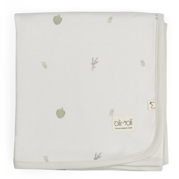 שמיכת קיץ L אולימולי ליין ארטישוק – Olimoli Artichoke Summer blanket 115X85 cm