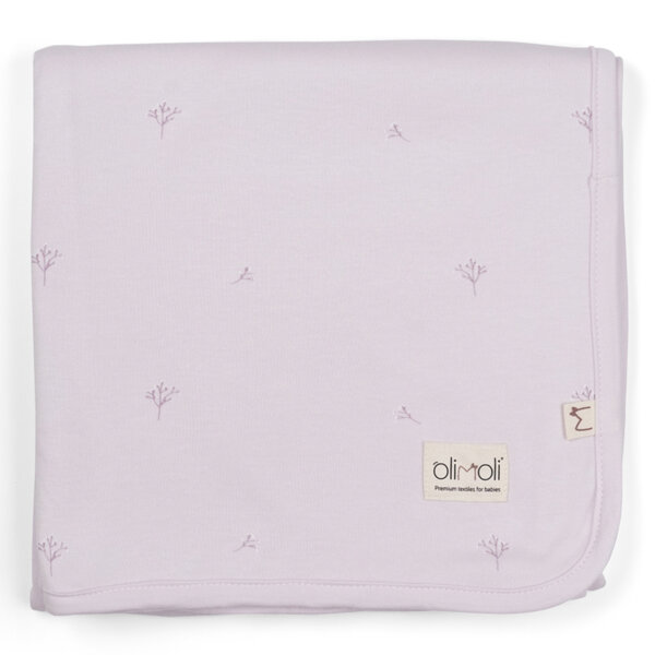שמיכת קיץ L אולימולי ליין הרמוניית לילך – Olimoli Lilac Harmony Summer Blanket 115X85 cm