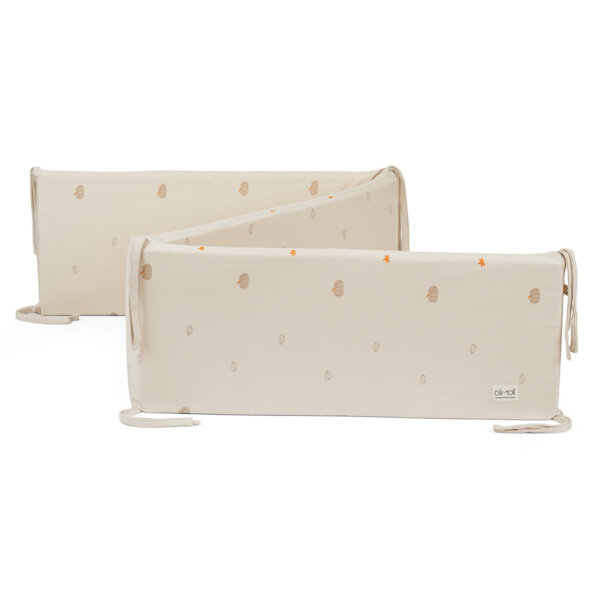 מגן ראש למיטת תינוק אולימולי ליין דלעת – Olimoli Pumpkin Mood Bed Head Bumper