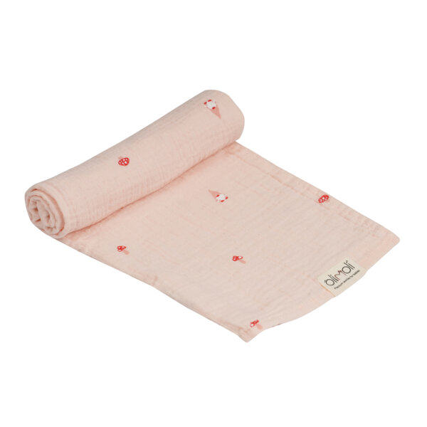 חיתול S טטרה אולימולי ליין גמד ישנוני – Olimoli Sleepy Gnome Small Swaddle 60X60 cm