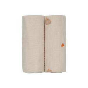 זוג חיתולי S טטרה אולימולי ליין דלעת – Olimoli Pumpkin Mood 2 Small Swaddle 60X60 cm