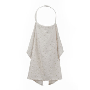 סינר הנקה אולימולי ליין פריחה לבנה – Olimoli White Blossom Nursing Bib