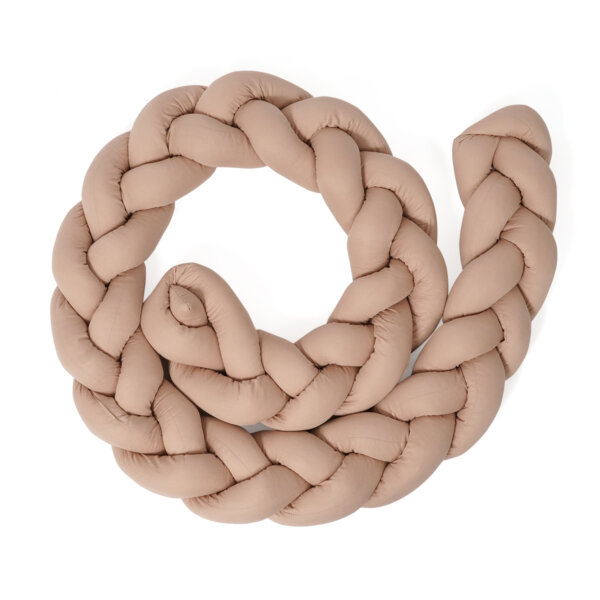 כרית צמה למיטה אולימולי חום – Olimoli Baby Braided Pillow Sand