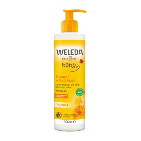 תחליב רחצה ושמפו לתינוק וולדה – Weleda