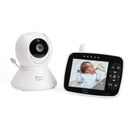 מוניטור וידאו לתינוקות קינזי לוגן VM3.5 לבן – Kinsey Logan Video Baby Monitor