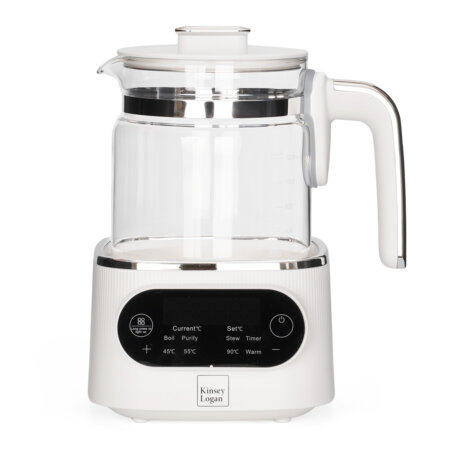 קומקום זכוכית שומר חום קינזי לוגן – Kinsey Logan Electric Kettle