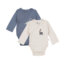 מארז זוג בגדי גוף אולימולי מודפס בנים – Olimoli Baby Body Suit 2 PCS