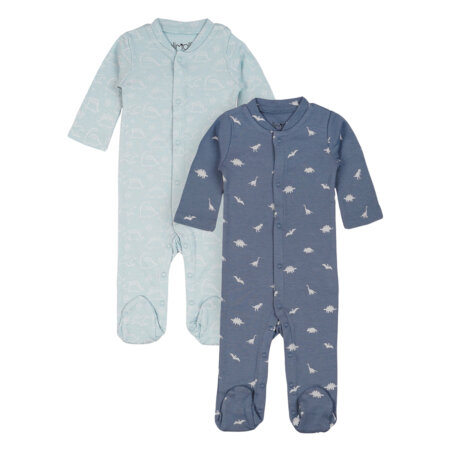 מארז זוג אוברולים אולימולי מודפס בנים – Olimoli Baby Coverall 2 PCS