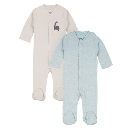 מארז זוג אוברולים אולימולי מודפס בנים – Olimoli Baby Coverall 2 PCS