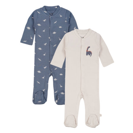 מארז זוג אוברולים אולימולי מודפס בנים – Olimoli Baby Coverall 2 PCS
