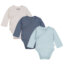 מארז שלישיית בגדי גוף אולימולי חלק בנים – Olimoli Baby Body Suit 3 PCS