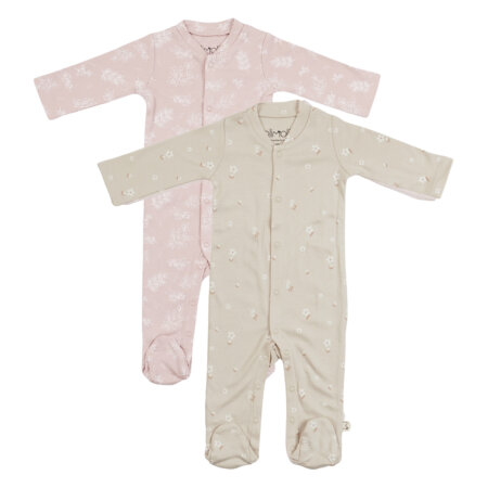 מארז זוג אוברולים אולימולי מודפס בנות – Olimoli Baby Coverall 2 PCS