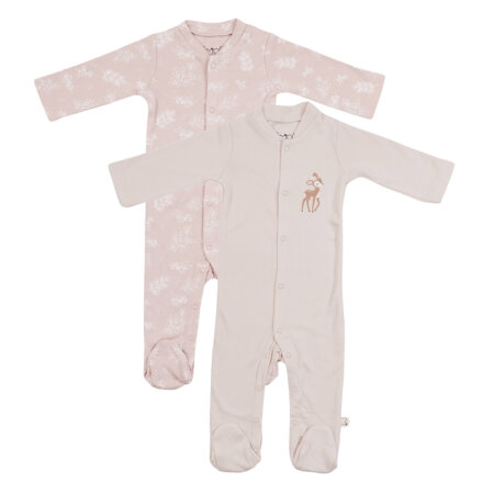 מארז זוג אוברולים אולימולי מודפס בנות – Olimoli Baby Coverall 2 PCS